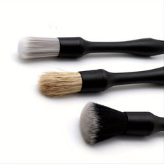 3pcs Car Cleaning Brush Interior Detail Tool