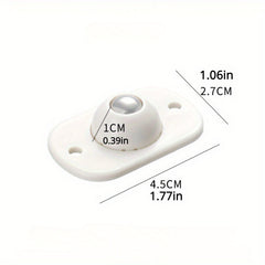4pcs Adhesive Universal Pulley with 4 Ball for Trash Can Storage Box Bottom