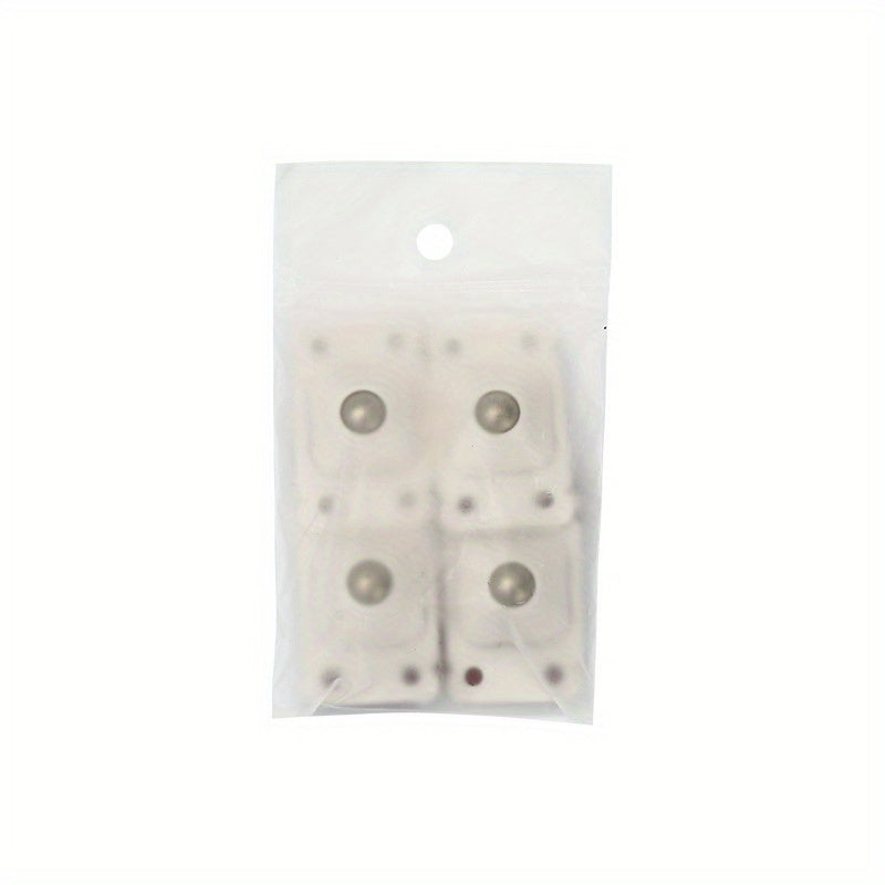 4pcs Adhesive Universal Pulley with 4 Ball for Trash Can Storage Box Bottom
