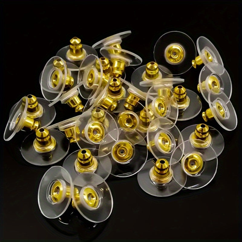 50pcs Bullets Shape Earring Backs Safety Pin Backs