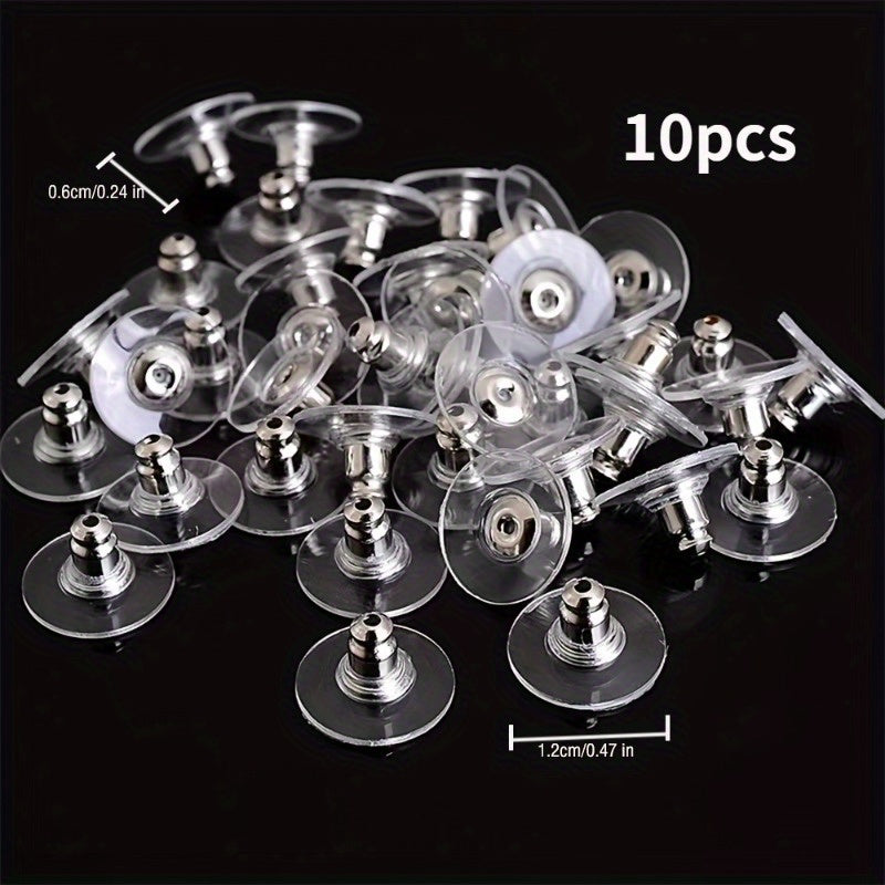 50pcs Bullets Shape Earring Backs Safety Pin Backs