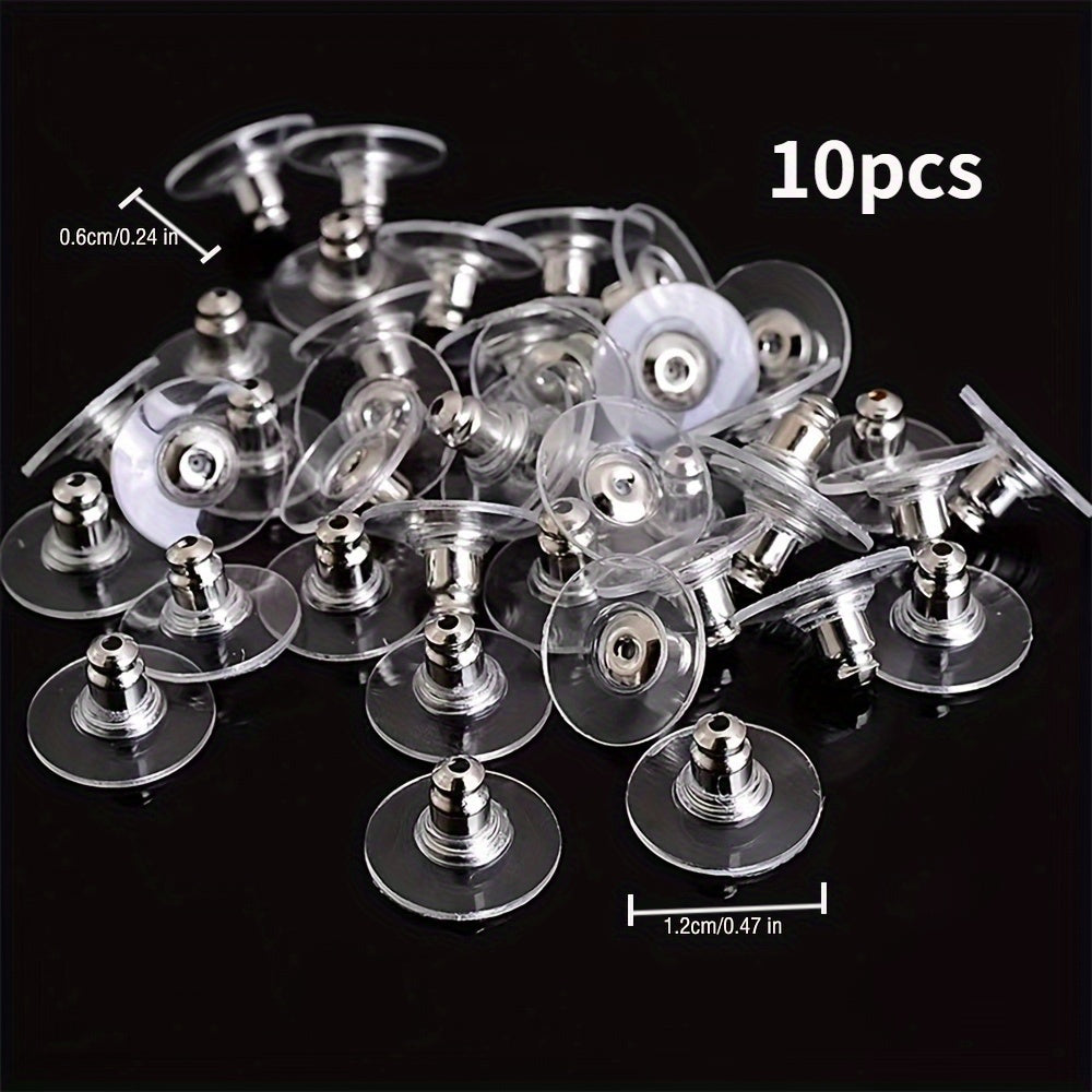 50pcs Bullets Shape Earring Backs Safety Pin Backs