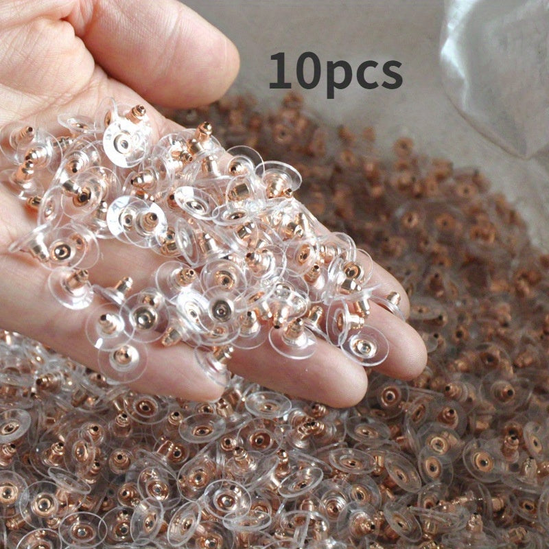 50pcs Bullets Shape Earring Backs Safety Pin Backs