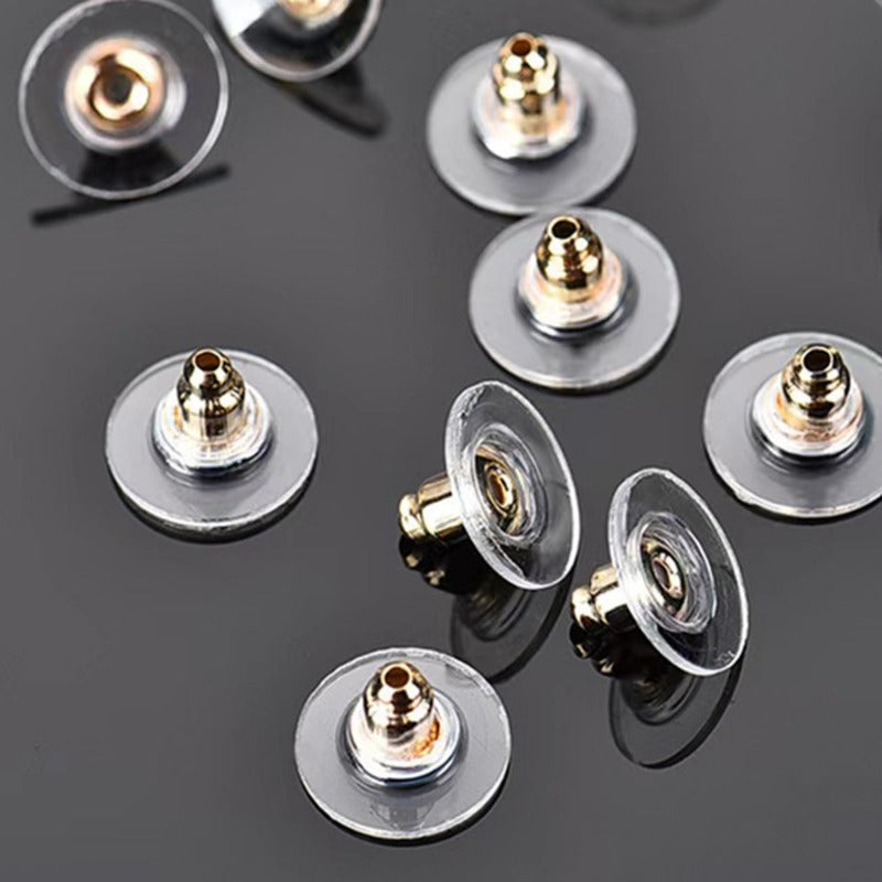 50pcs Bullets Shape Earring Backs Safety Pin Backs