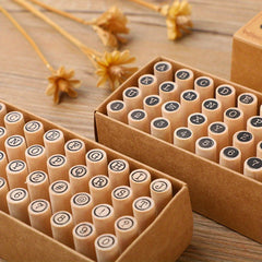 Wooden Rubber Letter Number Rectangle Craft Stamp DIY Card Making