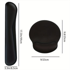 Ergonomic Mouse Pad With Wrist Support and Keyboard Wrist Rest Set