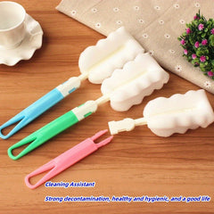 1pc Long Handle Sponge Cup Cleaning Brush