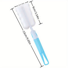 1pc Long Handle Sponge Cup Cleaning Brush