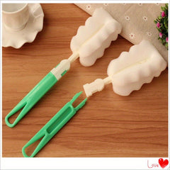 1pc Long Handle Sponge Cup Cleaning Brush