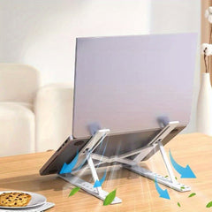 Large Folding Laptop Stand, Heightening Lifting Cooling, Portable