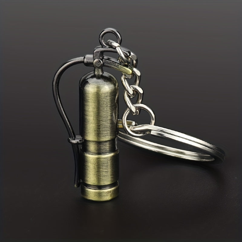 Men's Retro Fire Extinguisher Keychain Car Key Chain Pendant Gift