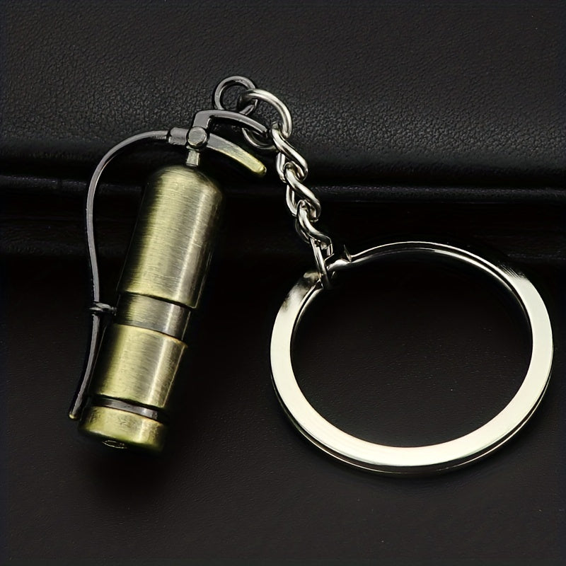 Men's Retro Fire Extinguisher Keychain Car Key Chain Pendant Gift