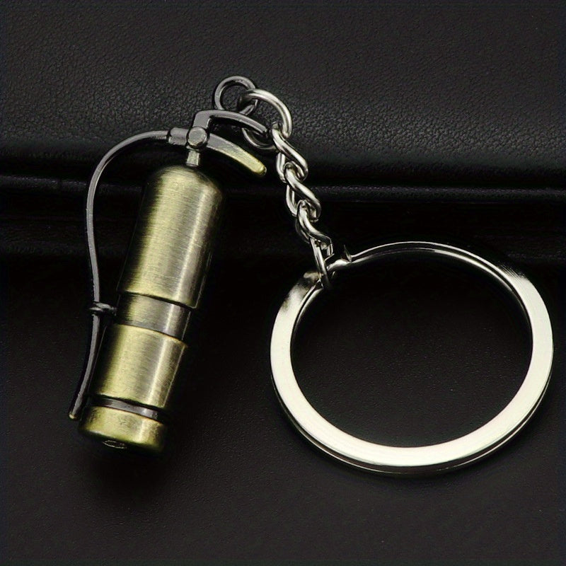 Men's Retro Fire Extinguisher Keychain Car Key Chain Pendant Gift