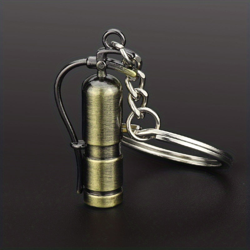Men's Retro Fire Extinguisher Keychain Car Key Chain Pendant Gift