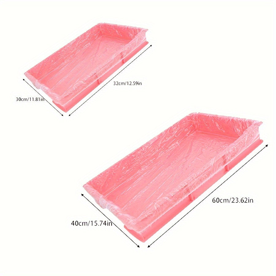 10pcs Rabbit Cage Film Pads Pet Tray Cleaning Supplies