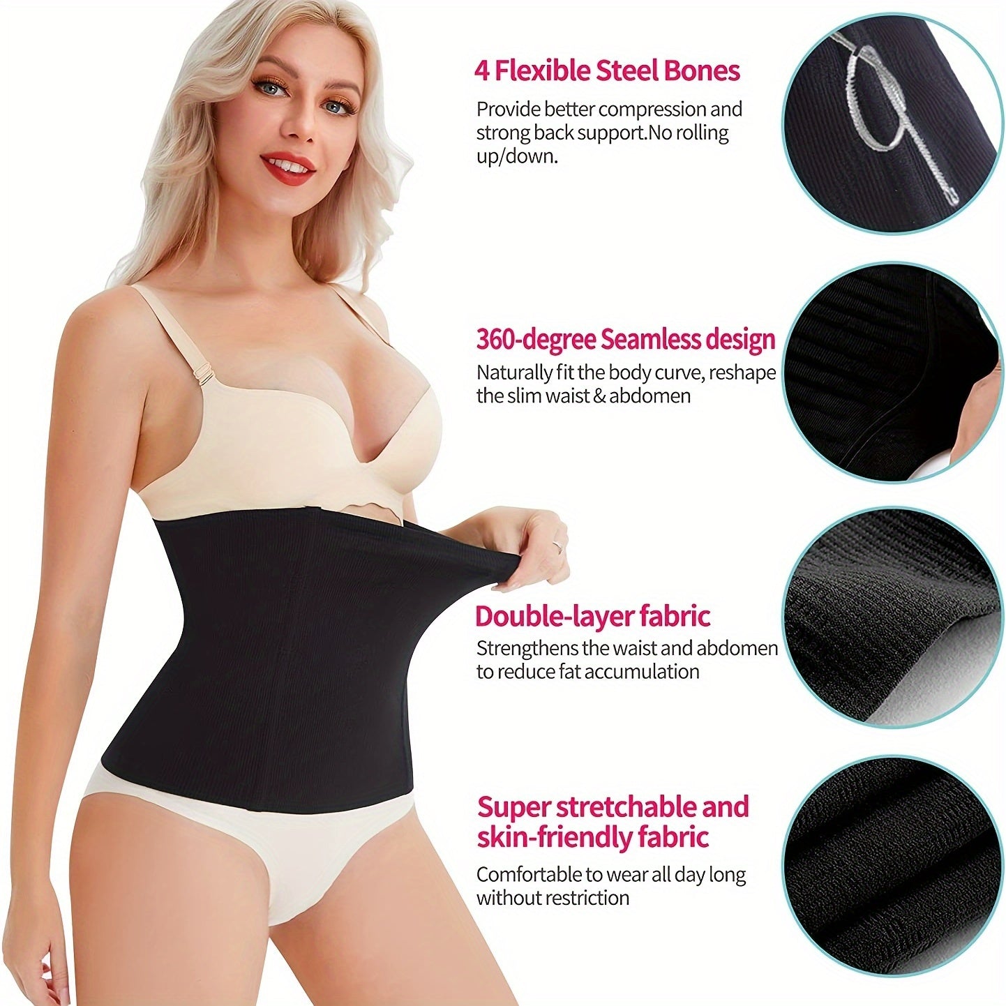 Waist Trainer Tummy Wrap Tummy Control Slim Girdle Belt Cincher