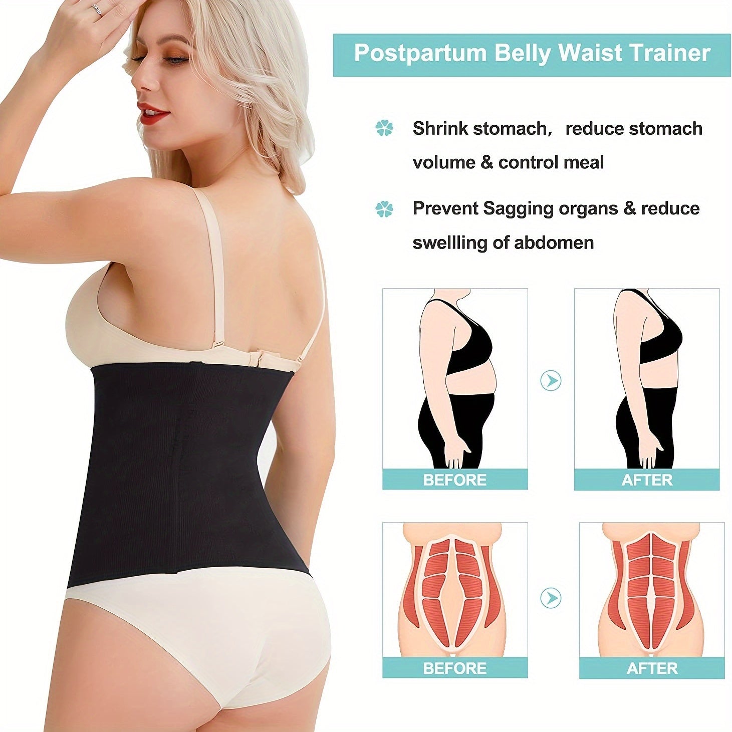 Waist Trainer Tummy Wrap Tummy Control Slim Girdle Belt Cincher