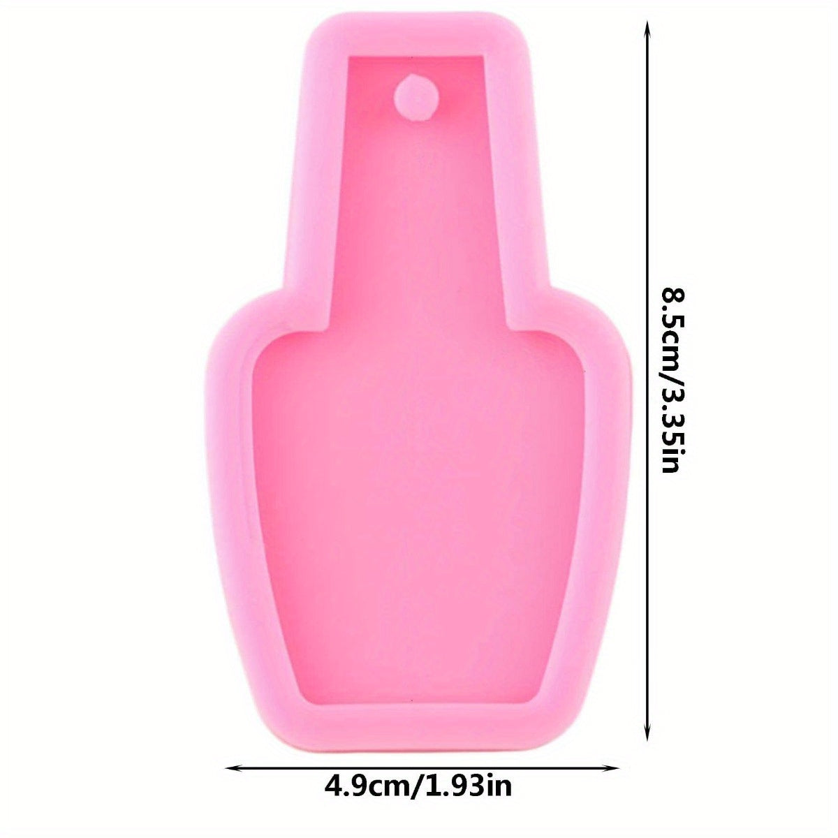 Nail Polish Bottle Silicone Mold for DIY Resin Epoxy Keychains Pendant