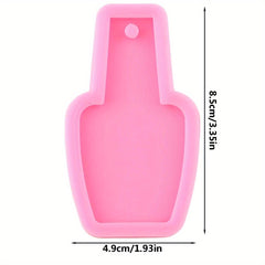 Nail Polish Bottle Silicone Mold for DIY Resin Epoxy Keychains Pendant