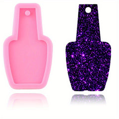 Nail Polish Bottle Silicone Mold for DIY Resin Epoxy Keychains Pendant