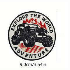 6pcs Offroad Embroidered Hook And Loop Patch For Jackets