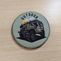 6pcs Offroad Embroidered Hook And Loop Patch For Jackets