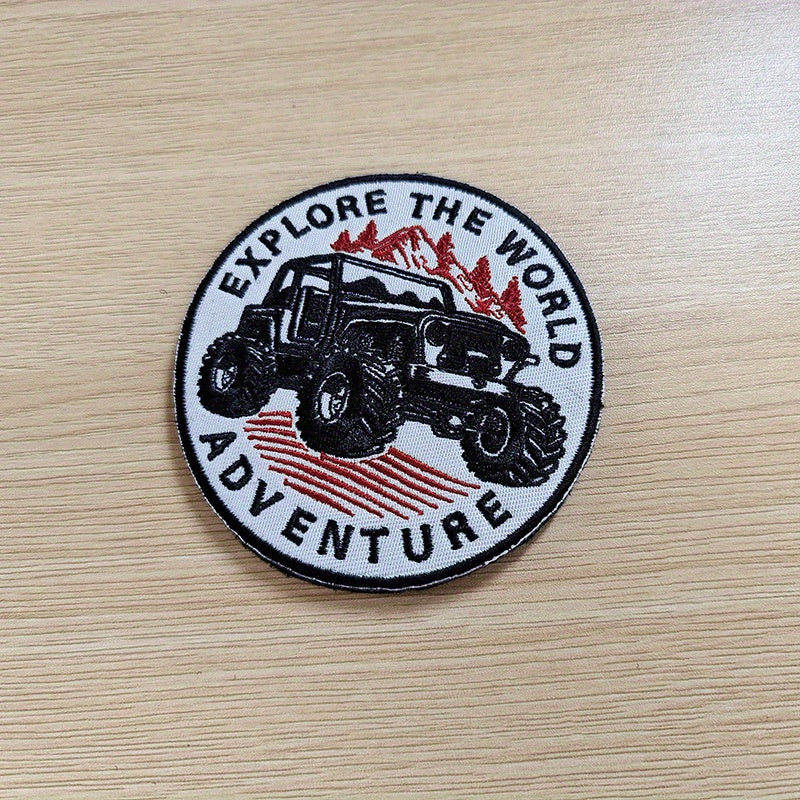 6pcs Offroad Embroidered Hook And Loop Patch For Jackets