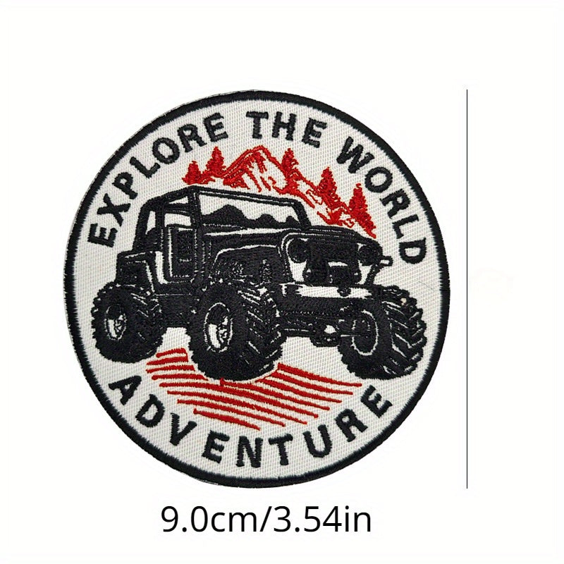 6pcs Offroad Embroidered Hook And Loop Patch For Jackets