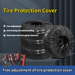 1pc Tire Cover Spare Tire Cover Polyester Fiber Dustproof Waterproof Bag