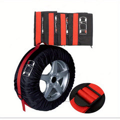 1pc Tire Cover Spare Tire Cover Polyester Fiber Dustproof Waterproof Bag