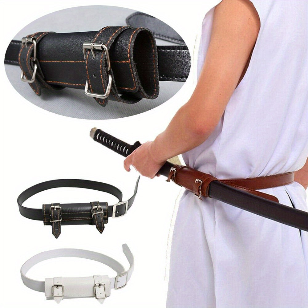 PU Leather Belt for Katana Demon Slayer Sword Waist Sheath Holder