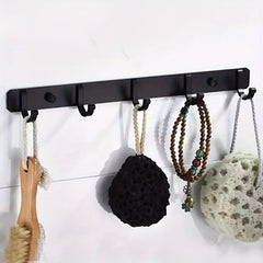 Strong Adhesive Punch Row Hook Pantry Organizer Wall Mounted Hanger