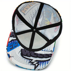 Men's Graffiti Baseball Cap Hip hop Dad Hat Trucker Hat Adjustable Snapback