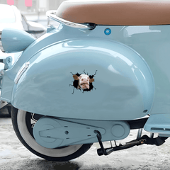 Cow Car Sticker Funny Animal Decal Realistic Auto Decoration Decal