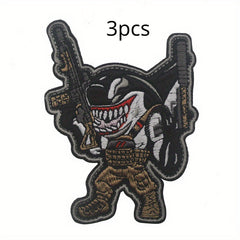 6pcs Funny Inspired Patch Hook Embroidery Patches Applique Morale Patches