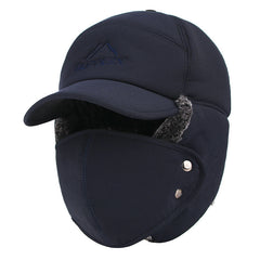 Winter Velvet Trapper Hat Men Women Outdoor Cycling Ski Windproof Warm Ear Flaps