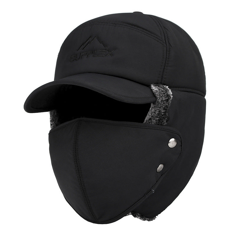 Winter Velvet Trapper Hat Men Women Outdoor Cycling Ski Windproof Warm Ear Flaps