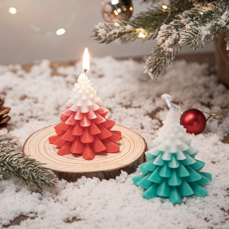 1pc Christmas Tree Scented Candles Home Decoration Holiday Supplies
