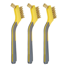 Brass Mini Brush Soft Grip Cooktop Cleaning Brush
