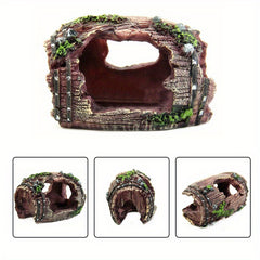 Resin Wine Barrel Cave Fish Tank Decoration for Aquarium