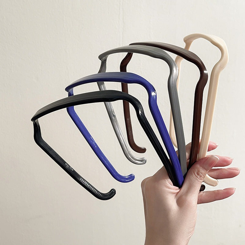 5pcs Square Glasses Frame Headbands Minimalist Hairpins