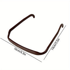 5pcs Square Glasses Frame Headbands Minimalist Hairpins