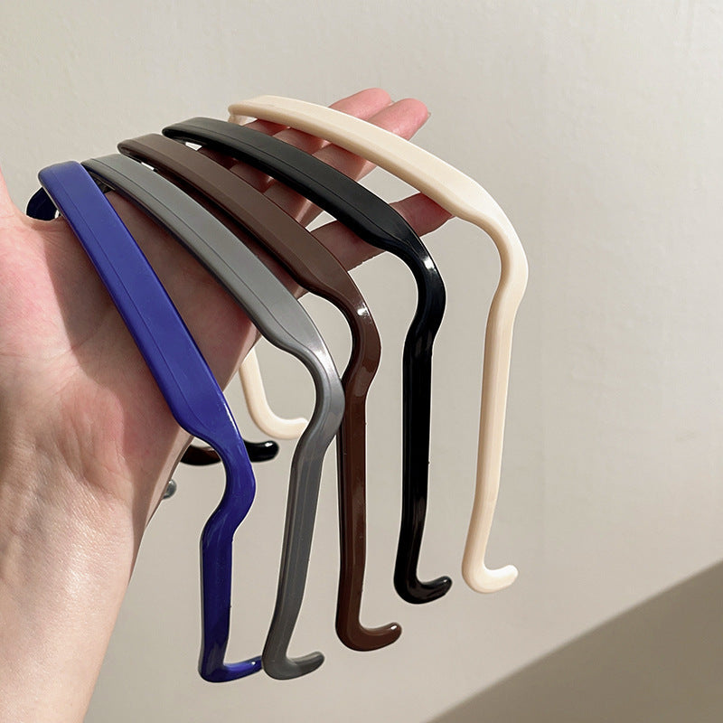 5pcs Square Glasses Frame Headbands Minimalist Hairpins