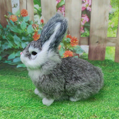 Onelf Small Rabbit Figurine Zodiac Rabbit Props Large Rabbit Models