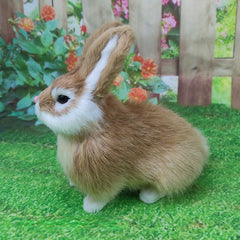 Onelf Small Rabbit Figurine Zodiac Rabbit Props Large Rabbit Models