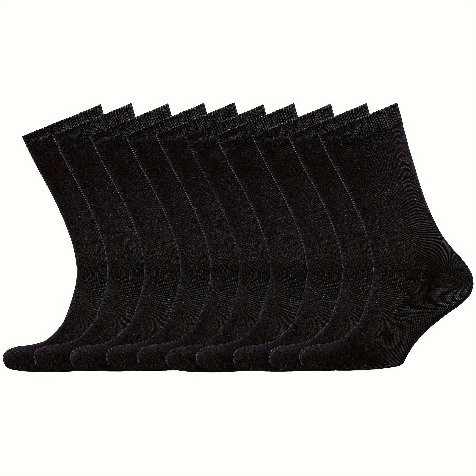 10 Pairs Casual Crew Socks for Men & Women