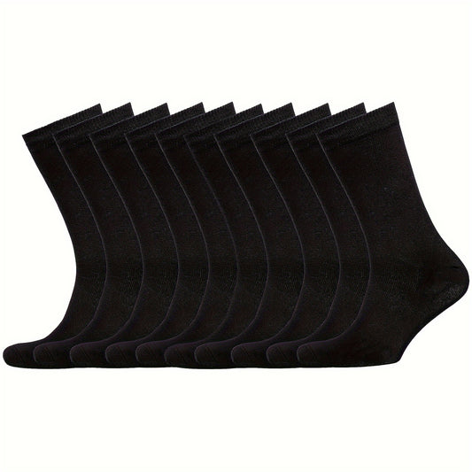 10 Pairs Casual Crew Socks for Men & Women