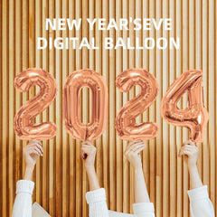 Large Number Aluminum Foil Balloon Set Birthday Decoration Balloon