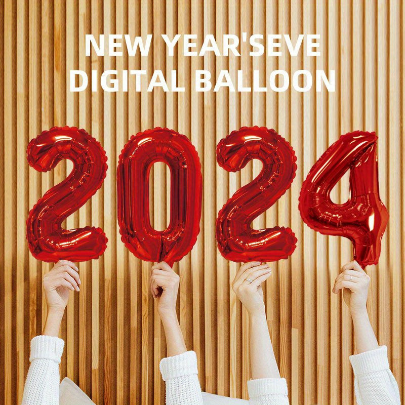 Large Number Aluminum Foil Balloon Set Birthday Decoration Balloon