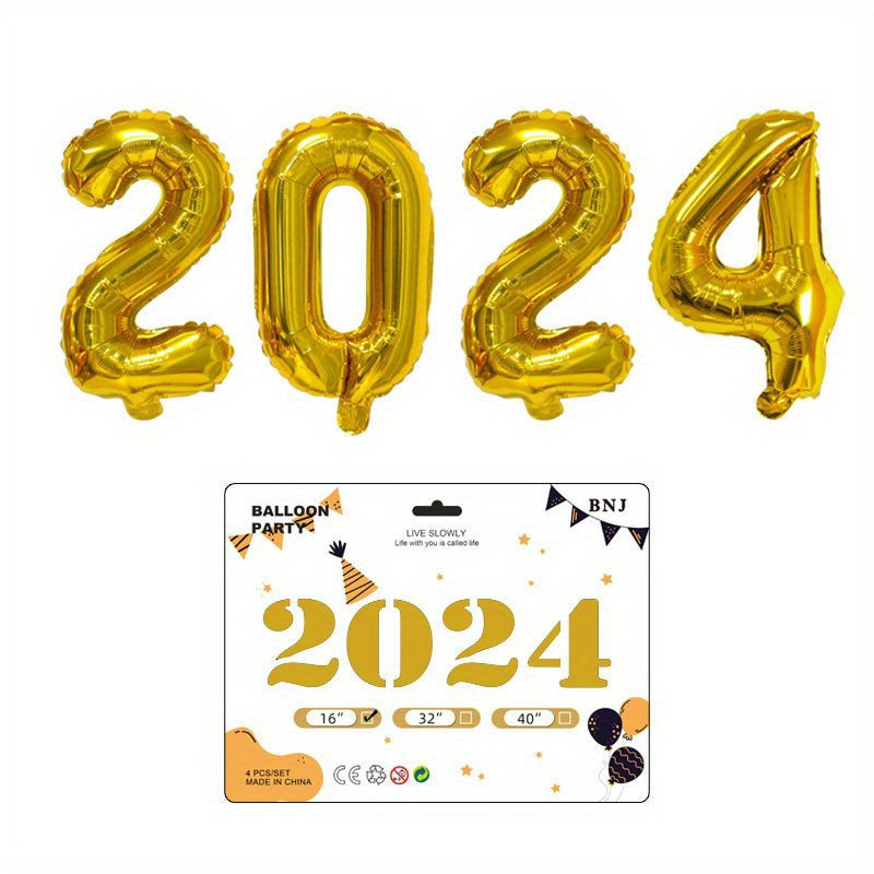 Large Number Aluminum Foil Balloon Set Birthday Decoration Balloon